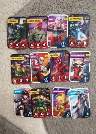 Carte Marvel vendu par 12, marque: Marvel, état: Très bon état, 2,50 €, 3,33 € Protection acheteurs incluse