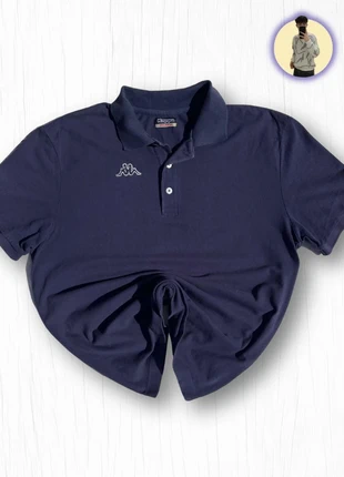 Kappa Polo Shirt Y2K Vintage Oversize Navy Embroidered, marca: Kappa, estado: Muito bom, tamanho: XL, €6.99, €8.04 inclui Proteção do Comprador