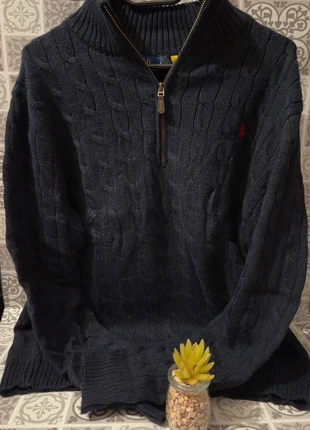 Pull Torsadé Zip Ralph Lauren Taille M, brand: Ralph Lauren, condition: Very good, size: M, €54.00, €57.40 includes Buyer Protection