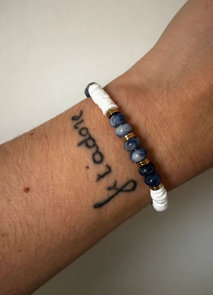 Bracelet en pierres naturelles de Sodalite, marca: Bohm, estado: Muy bueno, 17,00 €, 18,55 € Protección al comprador Pro incluida