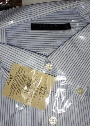 Chemise neuve à rayuresbleues Taille XL 43/44, marque: Derby, état: Neuf avec étiquette, taille: L, 3,00 €, 3,85 € Protection acheteurs incluse