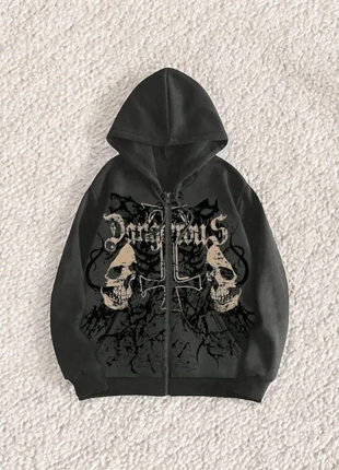 Sweat à capuche Y2K Gothique Taille M Neuf, brand: y2k, condition: New without tags, size: M, €36.00, €38.50 includes Buyer Protection