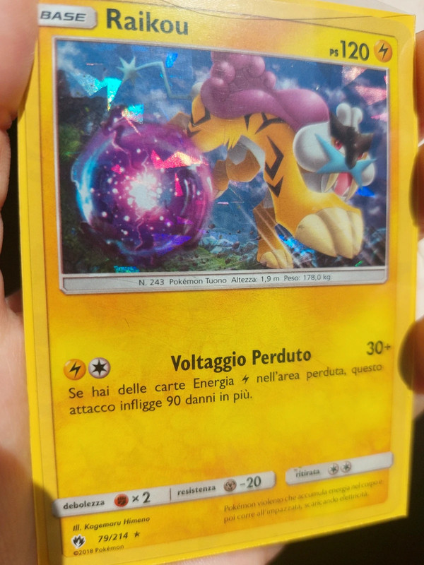 Carta Pokemon Raikou (79/214) Foil