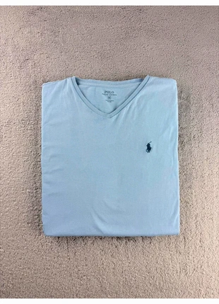 T-shirt Polo Ralph Lauren Bleu Clair Col V Logo Bleu Taille M, brand: Ralph Lauren, condizioni: Ottime, taglia: M, €13.00, €14.35 include la Protezione acquisti
