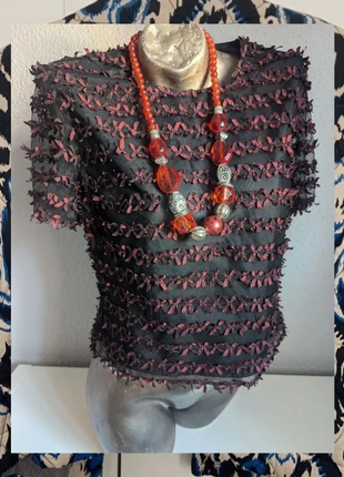 Elegante blusa mujer Boutique parisienne talla 40, brand: Boutique Parisienne, condizioni: Ottime, taglia: L / IT 44 / EU 40, €18.00, €19.60 include la Protezione acquisti