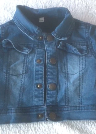 Veste en jean, marca: Zeeman, estado: Muy bueno, tamaño: De hasta 1 mes / 50 cm, 1,00 €, 1,75 € Protección al comprador incluida