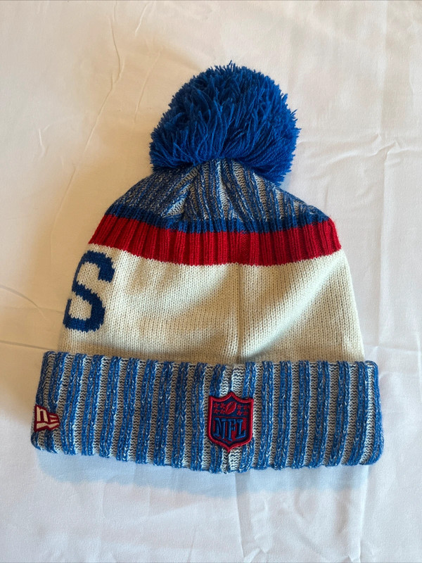 New Era x New York Giants Unisex Pom Pom Beanie Cap Hat NWT 2