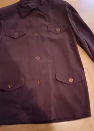 Giacca marrone, vintage, in tessuto tecnico, marca: ELEGANTE, estado: Novo sem etiquetas, tamanho: L / 40 / 12, €1.00, €1.75 inclui Proteção do Comprador