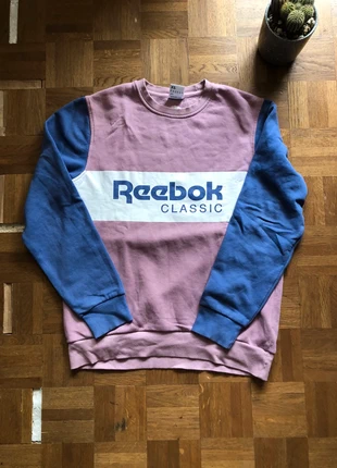 Pull oversized Reebok Classic bleu et rose pastel , brand: Reebok, condition: Very good, size: S / 36 / 8, €16.00, €17.50 includes Buyer Protection