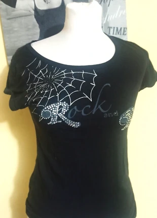 T-shirt maglia Rock ragno 🕷🕸, marke: Alternative, zustand: Gut, größe: S / 36 / 8, 5,00 €, 5,95 € inklusive Vinted-Käuferschutz