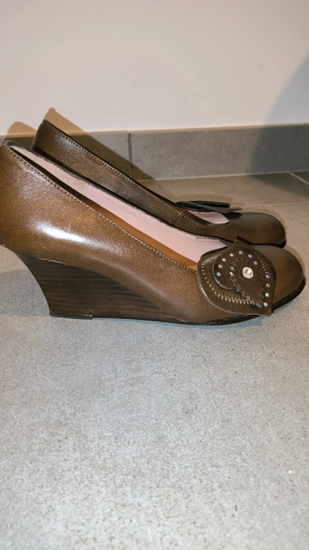 Chaussures à talons marron 1