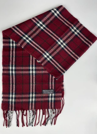 Écharpe Burberry  à carreaux en laine d’agneau rouge          C3-18, brand: Burberry, condition: Very good, €34.00, €36.40 includes Buyer Protection