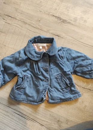 Veste jean doublée 6 mois fille fleurie , merk: Kitchoun, staat: Goed, maat: 3-6 maanden / 62 cm, € 2,00, € 2,80 inclusief Kopersbescherming