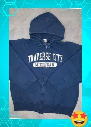 Sweat universitaire full zip bleu marine Michigan Marque Talos Taille XL, brand: talos, condizioni: Ottime, taglia: XL, €11.00, €12.25 include la Protezione acquisti Pro