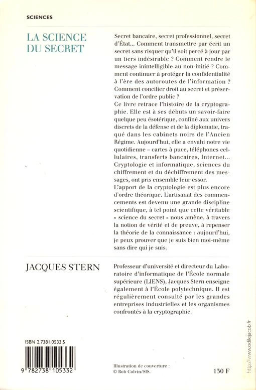 la science du secret jacques Stern odile Jacob 1998 2