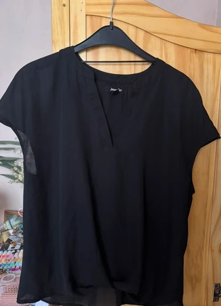 T-shirt transparent noir, brand: Jennyfer, condition: Very good, size: M / 38 / 10, €12.00, €13.30 includes Buyer Protection