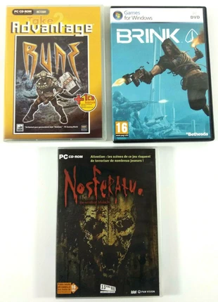 Lot de 3 Jeux PC VF Rune Brink Nosferatu avec notices, brand: Inconnu, condition: Good, €5.00, €5.95 includes Buyer Protection Pro