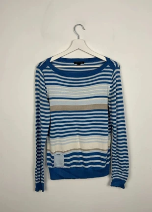 Pull Tommy Hilfiger Femme | Taille M | Beige & Bleu | Très Bon État | PTF51, marke: Tommy Hilfiger, zustand: Sehr gut, größe: M / 38 / 10, 12,00 €, 13,30 € beinhaltet Vinted-Käuferschutz Pro