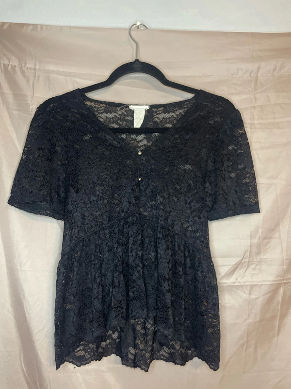 Black Laced Blouse 1