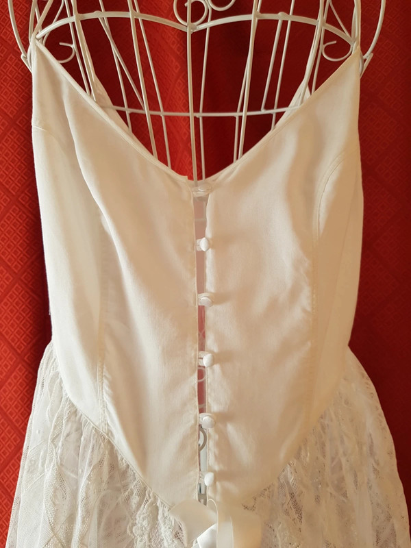 Babydoll in organza di puro cotone e pizzo brand Roberta Lassi