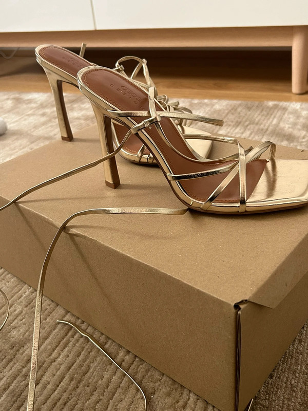Asos Gold high heels Sandalen Absatzschuhe Vinted