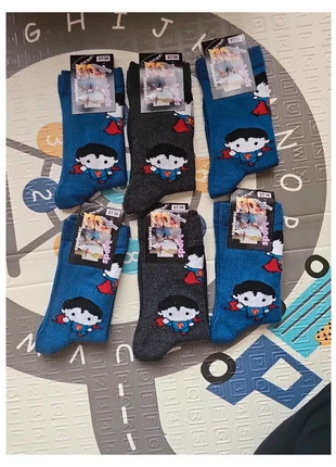 Mini superman - 6 pares calcetines niño - talla 27/30 - nuevos, merk: Superman, staat: Nieuw met prijskaartje, maat: EU 25 - 27, € 9,99, € 11,19 inclusief Kopersbescherming