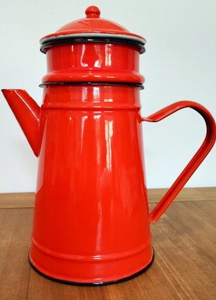 Cafetière théière émaillée vintage, marque: Vintage, état: Très bon état, 18,00 €, 19,60 € Protection acheteurs incluse