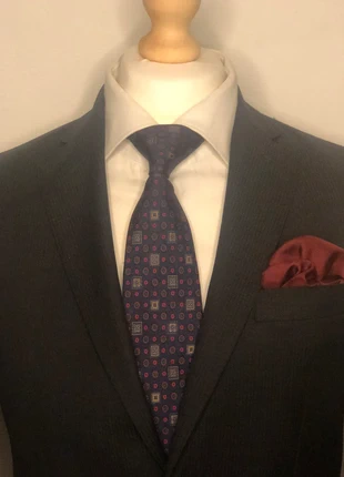 Vintage Pierre Ch. d’Espois Paris Silk Tie – Geometric Pattern – Made in France, marke: Pierre Ch d’Espois, zustand: Sehr gut, 10,00 €, 11,20 € inklusive Vinted-Käuferschutz