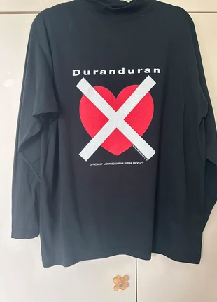 T-shirt noir manches longues col haut 100% coton pour homme Duran Duran  taille L made in Italy, marca: la thull, estado: Muy bueno, tamaño: L, 18,00 €, 19,60 € Protección al comprador incluida