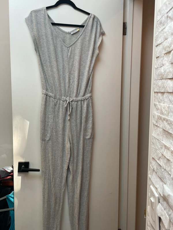 Gray Tie Jumpsuit 1