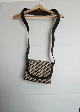 Sac en raphia beige et noir en bandoulière ! 🌞, marca: Nica, estado: Muito bom, €12.00, €13.30 inclui Proteção do Comprador