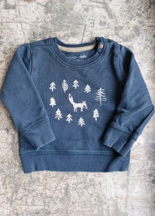 Nachtblauwe joggingtrui met vosje, brand: Noppies, condition: Good, size: 6-9 months / 68 cm, €2.00, €2.80 includes Buyer Protection