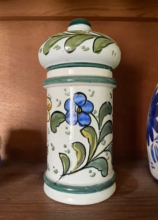 Bote de ceramica pintado a mano con diseno, marca: Vintage, estado: Muito bom, €20.00, €21.70 inclui Proteção do Comprador
