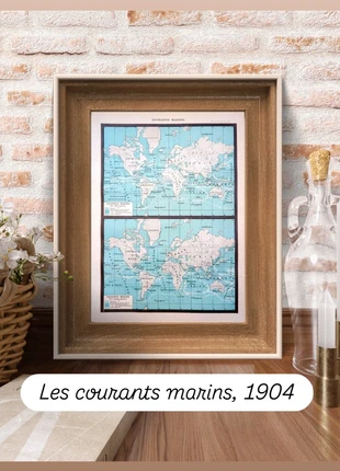 Imprimée en 1904, gravure sur les courants marins, Vintage Authentique(cadre non inclus), marque: Vintage Love, état: Bon état, 15,90 €, 17,40 € Protection acheteurs (Pro) incluse