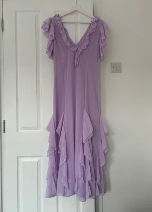 ASOS Design godet frill midi dress, brand: ASOS, condition: New with tags, size: M / 10, £5.00, £5.95 includes Buyer Protection