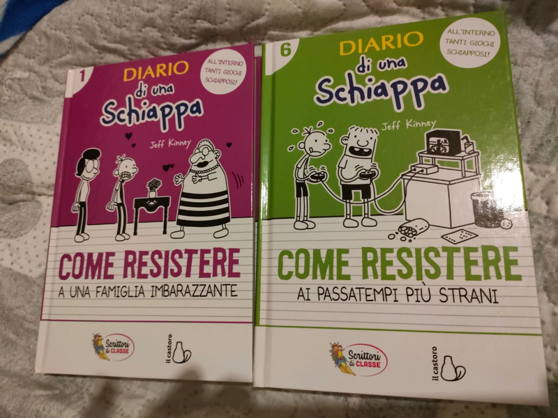 Libri diario di una schiappa numero 1 e 6 di Jeff kinney