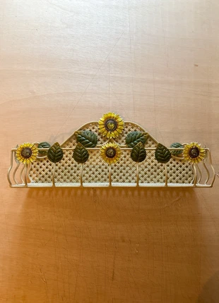 Vide-poches mural vintage en métal tournesols, marque: sans, état: Bon état, 11,00 €, 12,25 € Protection acheteurs incluse