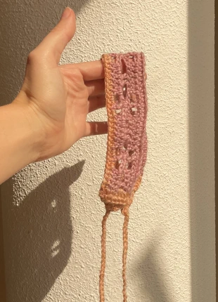 Bandeau en crochet ajouré - Rose & Orange, marca: Local, estado: Nuevo sin etiquetas, tamaño: Talla única, 5,00 €, 5,95 € Protección al comprador incluida