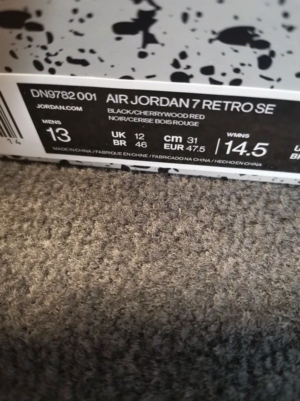 Jordan discount 7 noir