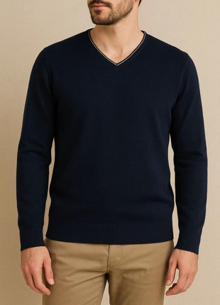 Pull col en V en laine mélangé | Celio | Marine | M Homme, marke: Celio, zustand: Sehr gut, größe: M, 6,00 €, 7,00 € beinhaltet Vinted-Käuferschutz Pro