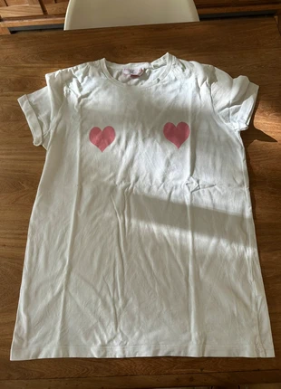 Tee-shirt blanc cœur roses Elise Chalmin M, marca: ELISE CHALMIN, estado: Bueno, tamaño: M / 38 / 10, 7,00 €, 8,05 € Protección al comprador incluida