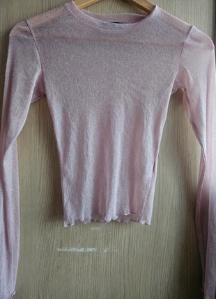 Haut à paillettes transparent Taille S, marke: Bershka, zustand: Sehr gut, größe: S / 36 / 8, 3,00 €, 3,85 € inklusive Vinted-Käuferschutz