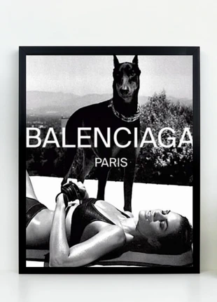 236. Cadre/poster Balenciaga Black & White, marque: Balenciaga, état: Neuf avec étiquette, 19,99 €, 21,69 € Protection acheteurs incluse