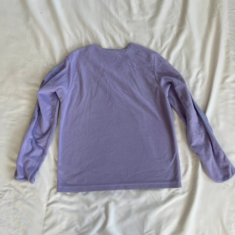 Y2K lilac purple Limited Too fuzzy long sleeve top 3