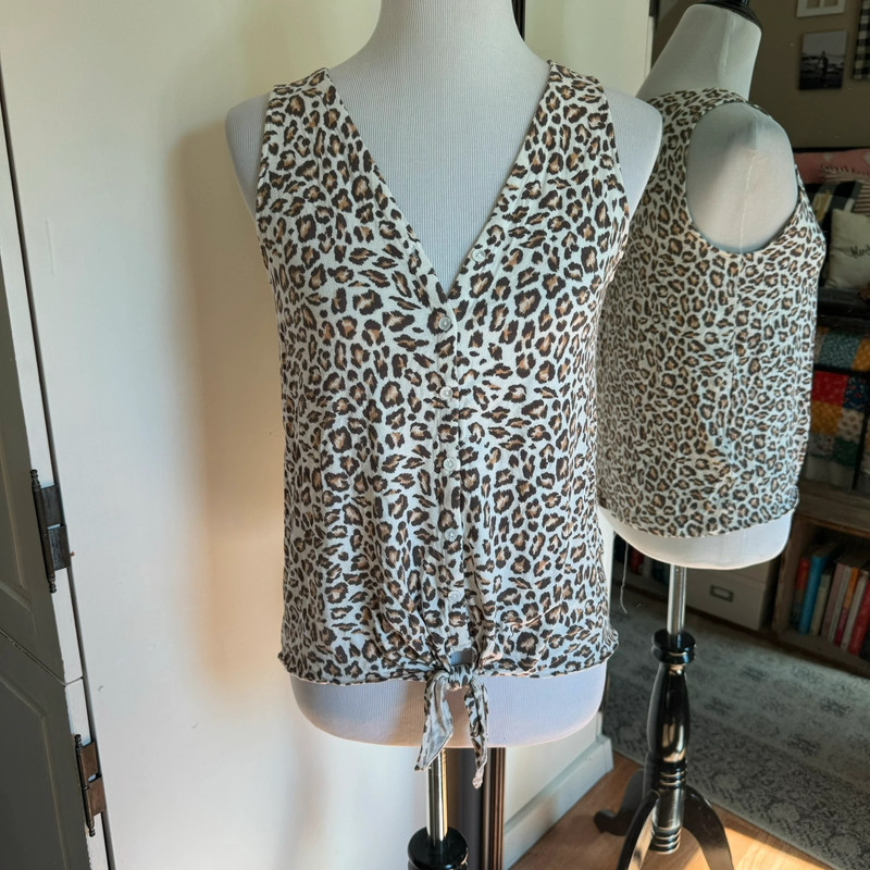 Nine West Small Leopard Top 1