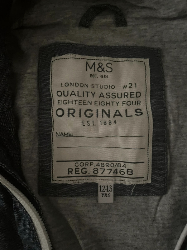 M&s 2025 boys jacket