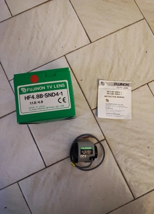 Objectif caméra TV Lens Fujinon HF4.8B-SND4-1 – 4,8 mm f/1.8 – Neuf, boîte & notice incluses, brand: FUJINON, condition: New with tags, €5.00, €5.95 includes Buyer Protection