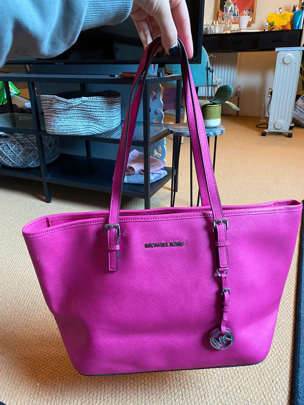 Michael kors cheap bright pink purse