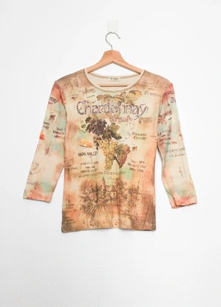 Top Chardonay with rhinestones | Haut avec strass, marque: Vintage, état: Très bon état, taille: M / 38 / 10, 12,00 €, 13,30 € Protection acheteurs (Pro) incluse