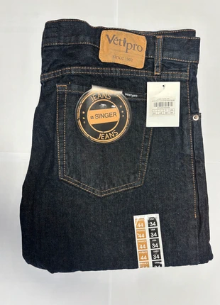 Jeans de Travail Vêtipro Singer 100% Denim | Neuf avec étiquette | bleu denim | Taille 44 - Unisexe, merk: SINGER, staat: Nieuw met prijskaartje, maat: W35 | FR 44, € 27,50, € 29,58 inclusief Kopersbescherming Pro